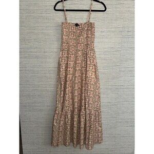 Magari Maxi Dress Italian Designer Floral Boho Cottage Print 100% Cotton